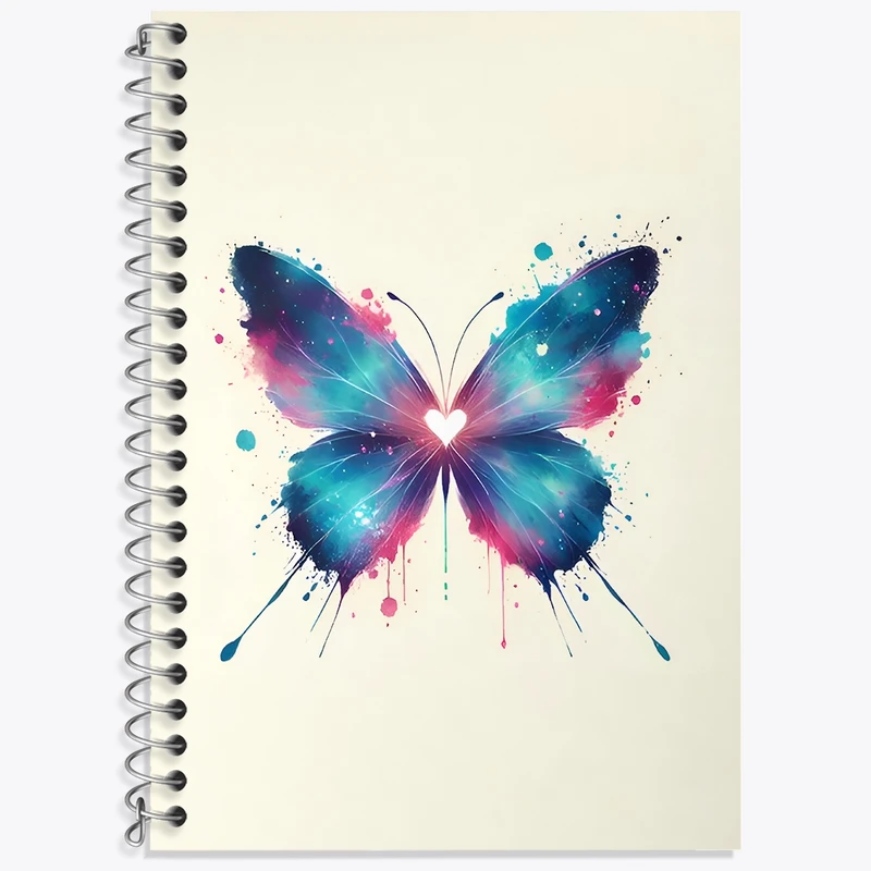 دفتر لغت 50 برگ خندالو طرح پروانه کد N6750