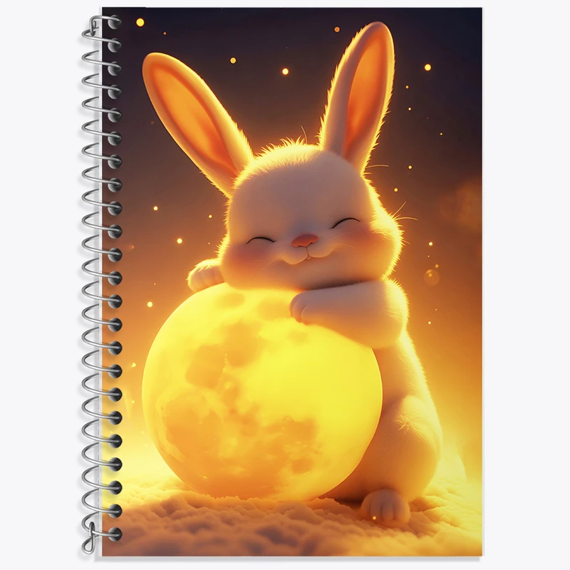 دفتر زبان دوخط 50 برگ خندالو طرح خرگوش کد F10031