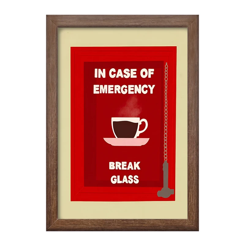 تابلو خندالو طرح قهوه (COFFEE) کد F14154