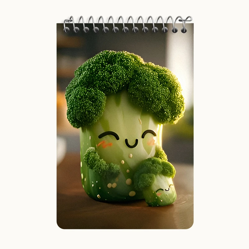 دفتر یادداشت 50 برگ خندالو طرح آووکادو بامزه کد F9552