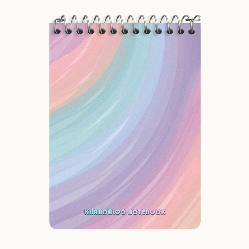 دفتر یادداشت 50 برگ خندالو طرح پترن رنگی کد N6011