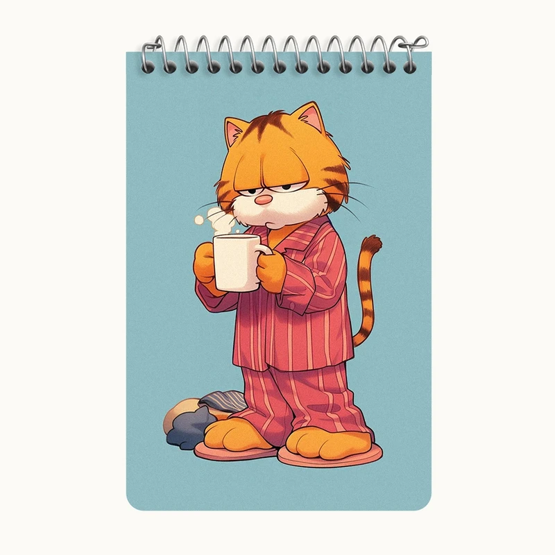 دفتر یادداشت 50 برگ خندالو طرح گارفیلد کد F8749