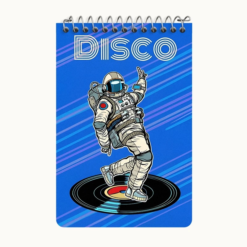 دفتر یادداشت 50 برگ خندالو طرح فضانورد کد F10094