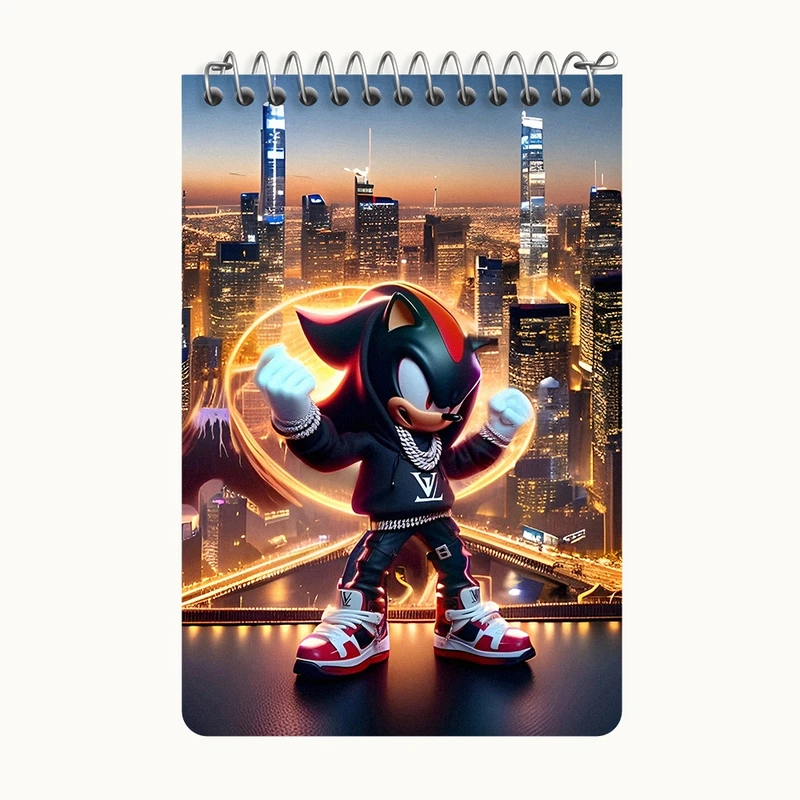 دفتر یادداشت 50 برگ خندالو طرح سونیک (Sonic) کد F4413