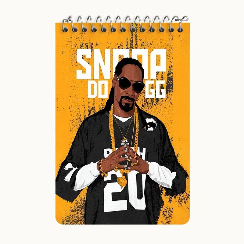 دفتر یادداشت 50 برگ خندالو طرح اسنوپ داگ (Snoap Dog) کد F4635