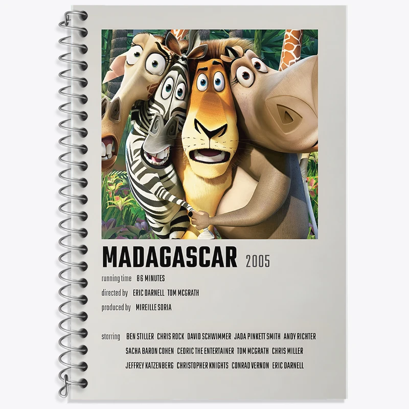 دفتر نت موسیقی 50 برگ خندالو طرح ماداگاسکار (Madagascar) کد F13237