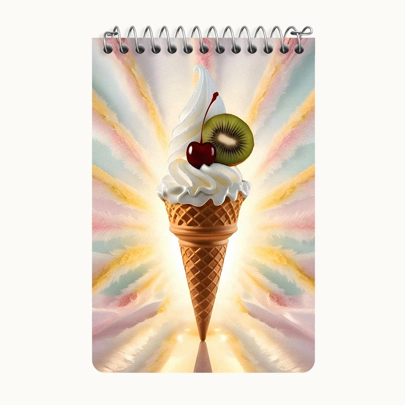 دفتر یادداشت 50 برگ خندالو طرح بستنی کد F10577