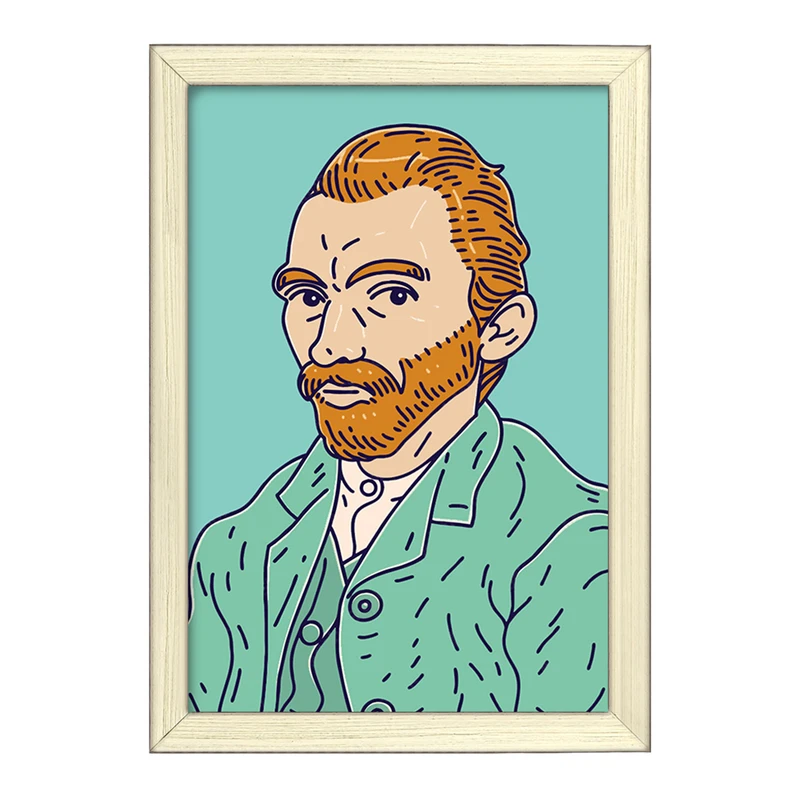 تابلو خندالو طرح ونسان ونگوگ کد 25450