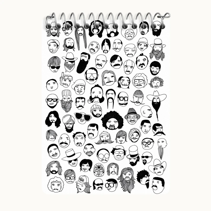 دفتر یادداشت 50 برگ خندالو طرح چهره ها کد N3211