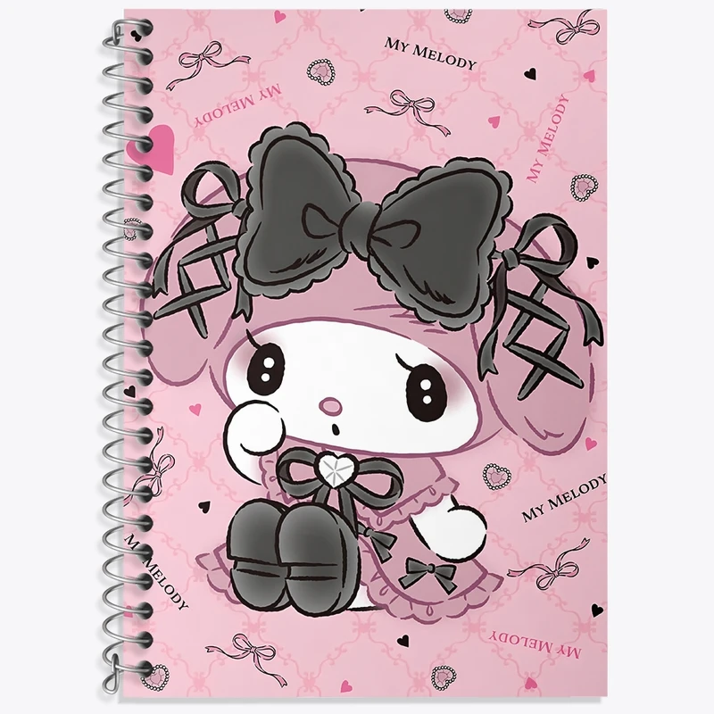 دفتر زبان 50 برگ خندالو مدل سه خط طرح مای ملودی (My Melody) کد N9032