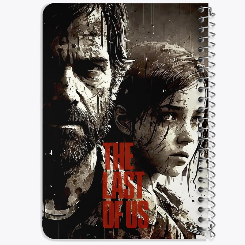 دفتر یادداشت 50 برگ خندالو طرح (The Last Of Us) آخرین بازمانده از ما کد N9326