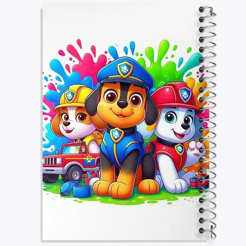 دفتر طراحی 50 برگ خندالو طرح سگ های نگهبان (Paw Patrol) کد N2180
