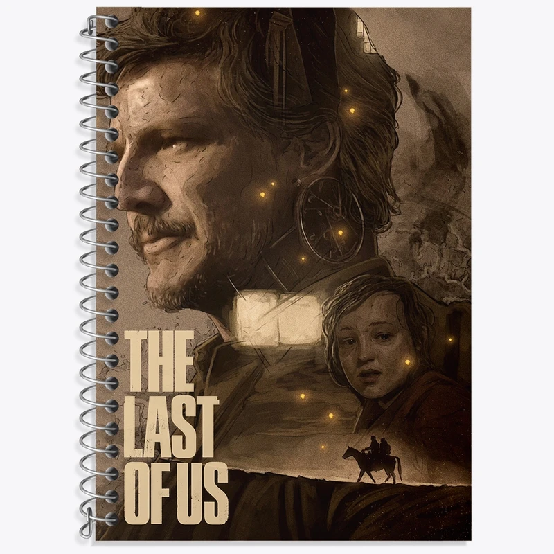 دفتر زبان 50 برگ خندالو مدل سه خط طرح (The Last Of Us) آخرین بازمانده از ما کد N9307
