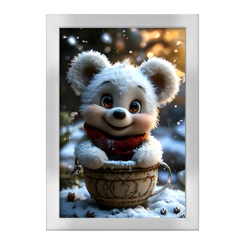 تابلو خندالو طرح خرس قطبی بامزه کد F9916
