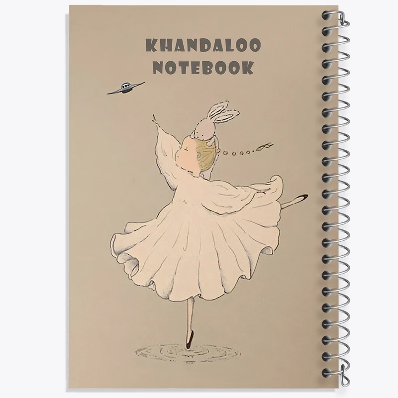 دفتر شطرنجی 50 برگ خندالو طرح باله  دختر کوچولو کد N8478