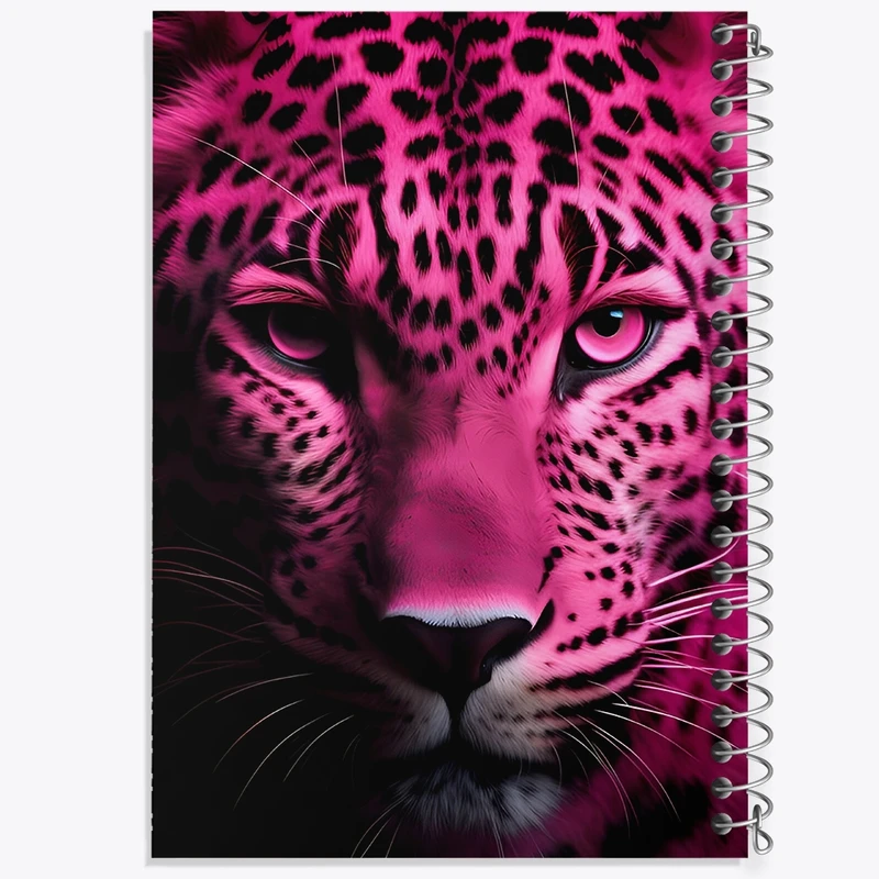 دفتر ژورنال نویسی 50 برگ خندالو مدل نقطه ای طرح پلنگ کد F4209