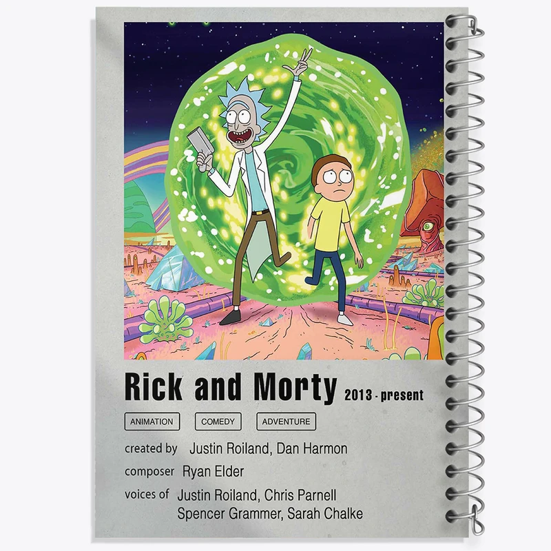 دفتر نقاشی 50 برگ خندالو طرح ریک و مورتی (Rick and Morty) کد F11463