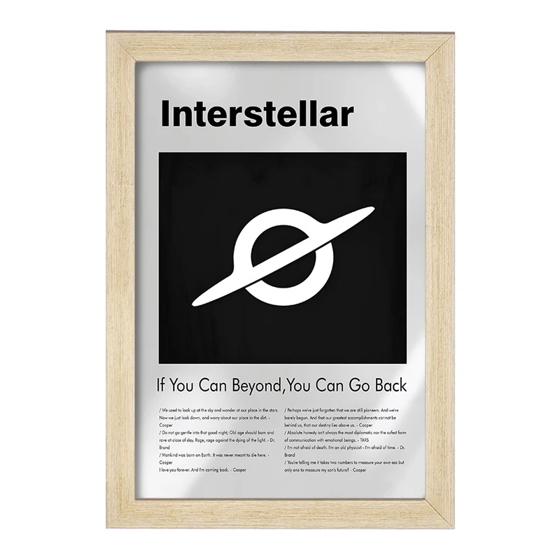 تابلو خندالو طرح میان ستاره ای (Interstellar) کد F13816