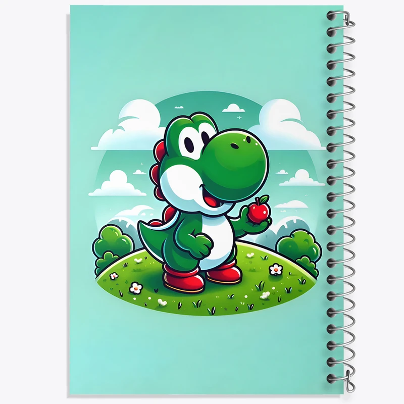 دفتر نقاشی 50 برگ خندالو طرح یوشی (Yoshi) کد N6739