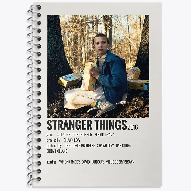 دفتر زبان دوخط 50 برگ خندالو طرح استرنجر تینگز (Stranger Things) کد F13392