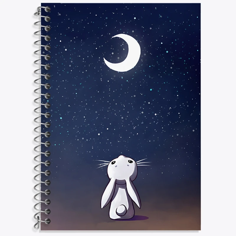 دفتر لغت 50 برگ خندالو طرح ماه کد N8301