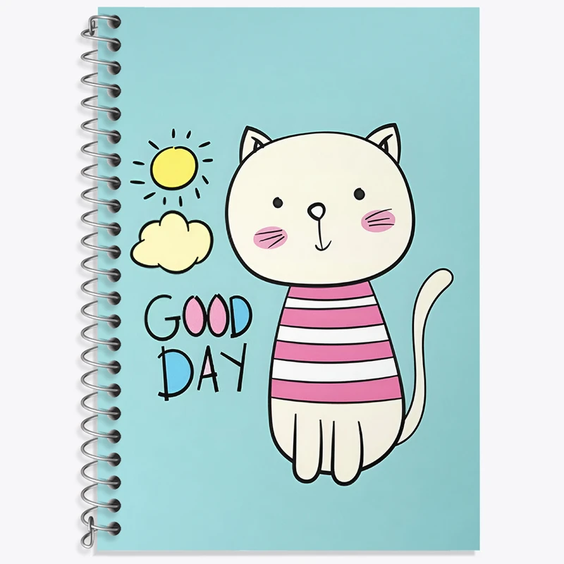 دفتر نت موسیقی 50 برگ خندالو طرح گربه بانمک کد N6254