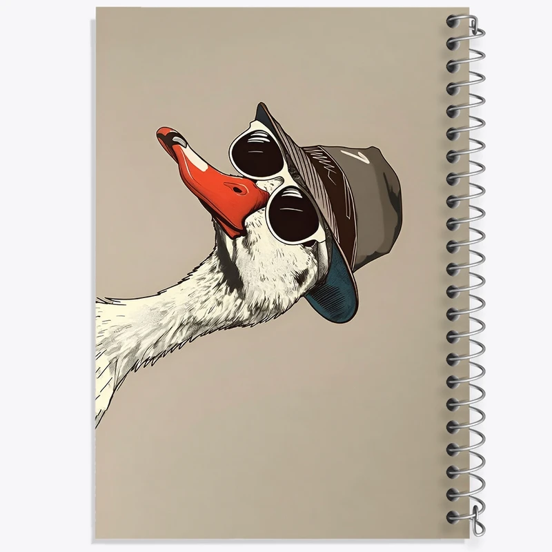 دفتر طراحی 50 برگ خندالو طرح اردک بامزه کد N4530