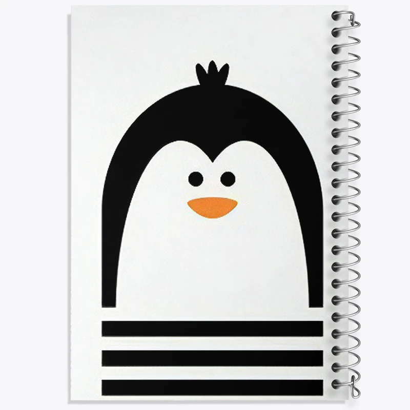 دفتر مشق 100 برگ خندالو طرح پنگوئن بامزه کد F3173