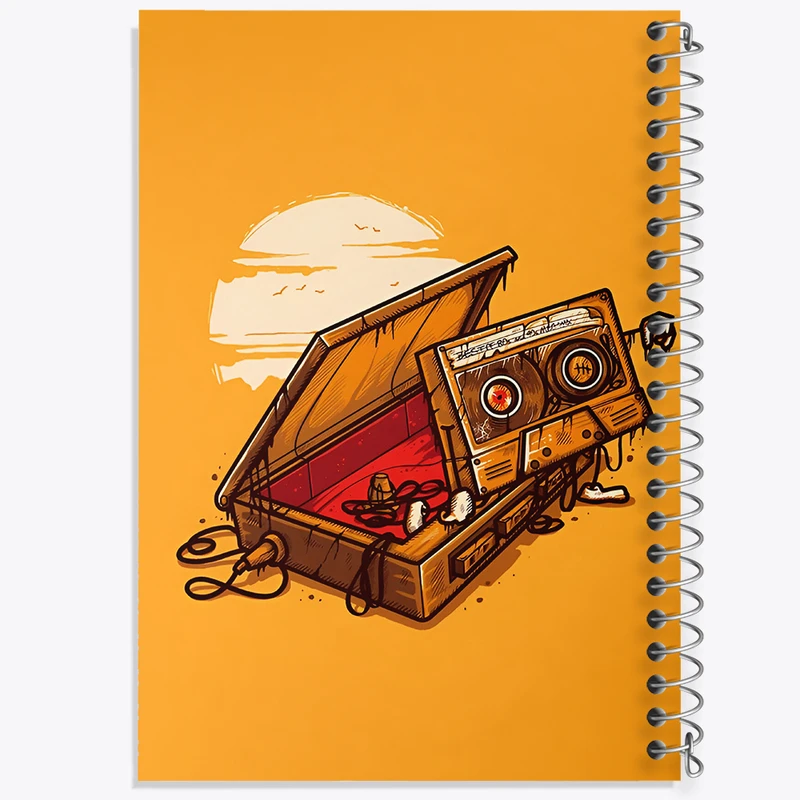 دفتر مشق 100 برگ خندالو طرح موزیک کد F9716