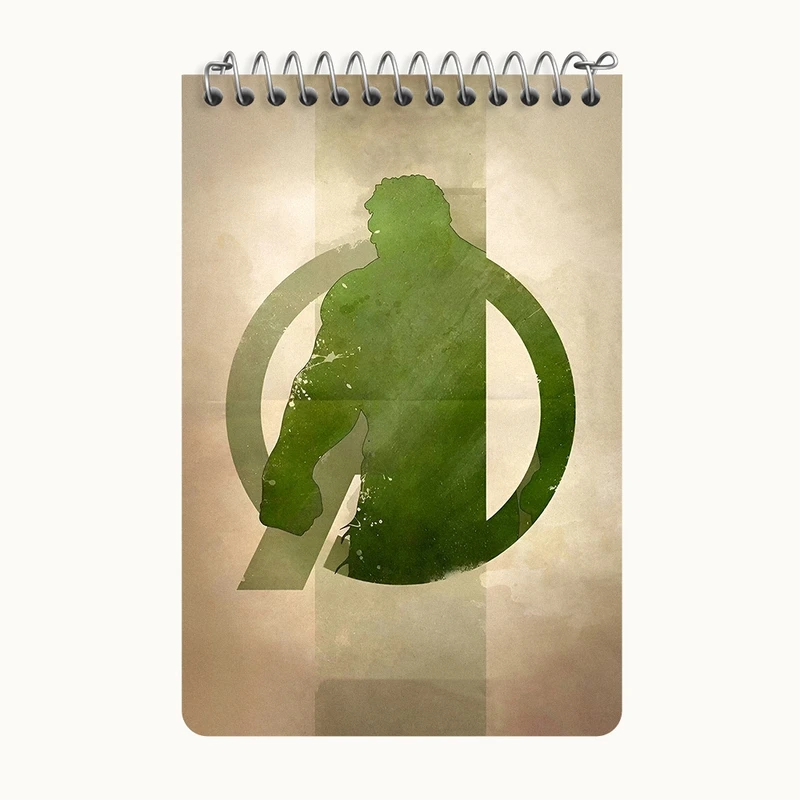 دفتر یادداشت 50 برگ خندالو طرح هالک مارول (Marvel) کد F7467