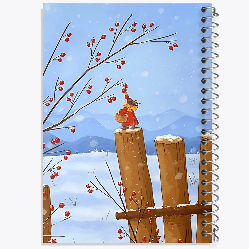 دفتر ژورنال نویسی 50 برگ خندالو مدل نقطه ای طرح دخترانه فانتزی کد F10906