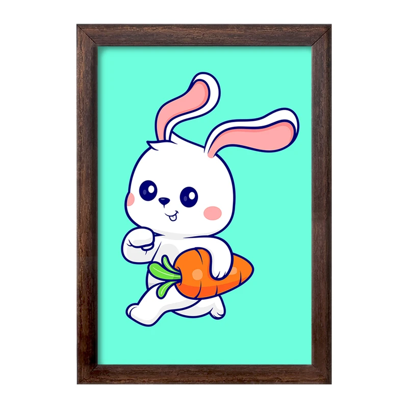 تابلو خندالو طرح حیوانات بامزه خرگوش کد 29732