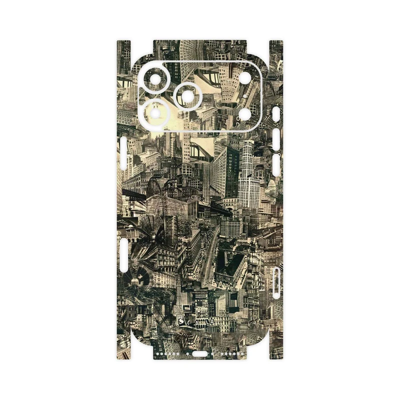 برچسب پوششی ماهوت مدل Collage of Skyscraper-FullSkin مناسب برای گوشی موبایل اپل iPhone 17 Pro Max