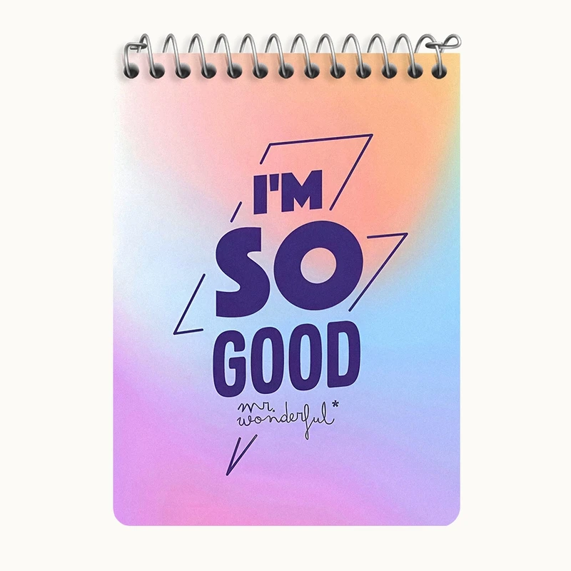 دفتر یادداشت 50 برگ خندالو طرح I'm So Good کد N6034