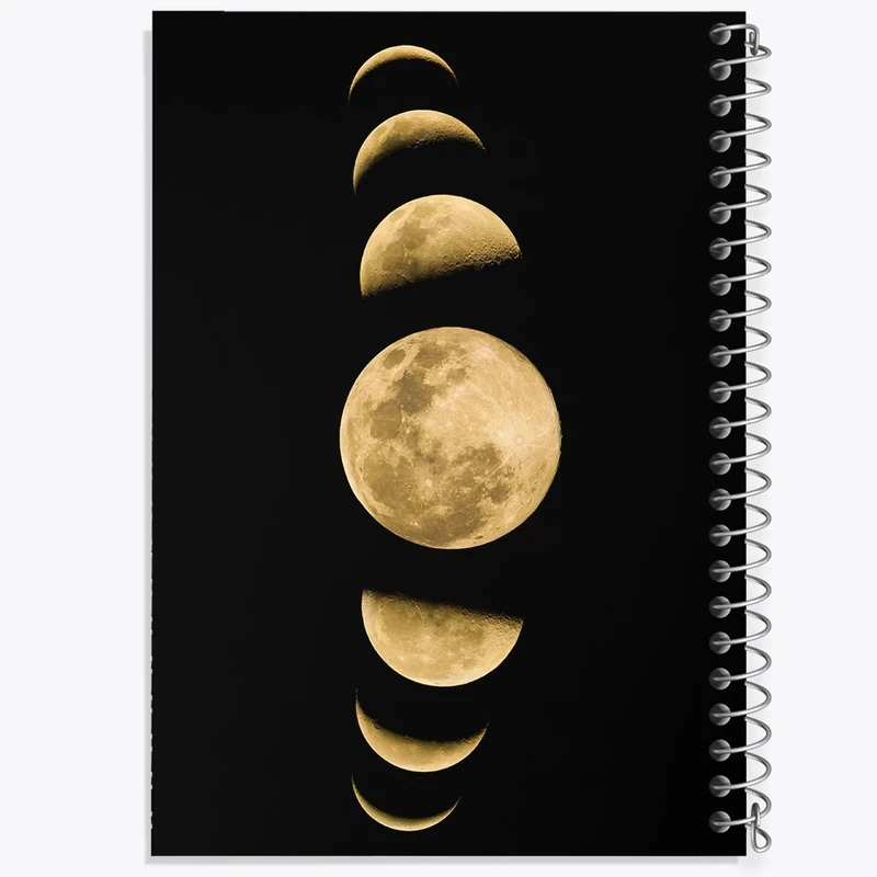 دفتر طراحی 50 برگ خندالو طرح ماه (Moon) کد F1726