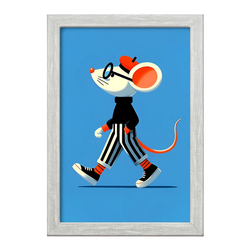 تابلو خندالو طرح موش بانمک کد F7963