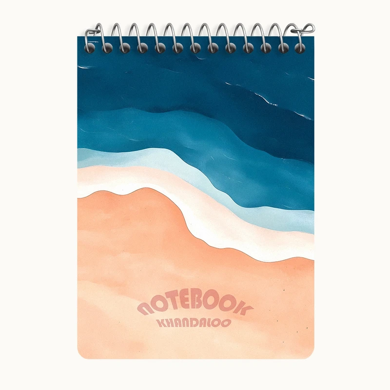 دفتر یادداشت 50 برگ خندالو طرح ساحل (beach) کد N7712