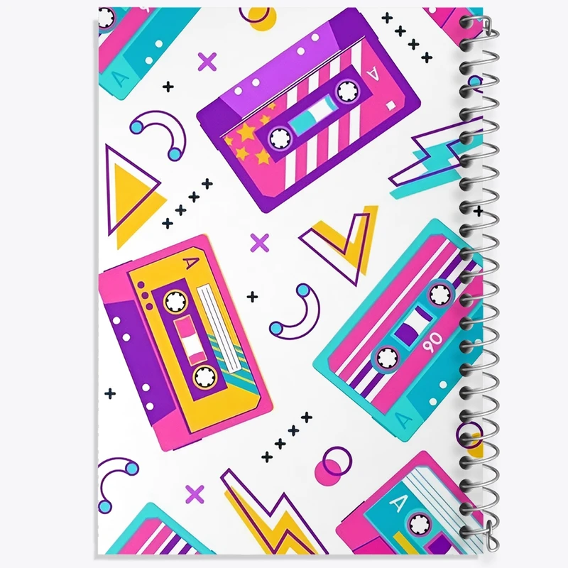 دفتر شطرنجی 50 برگ خندالو طرح نوار کاست کد N7223