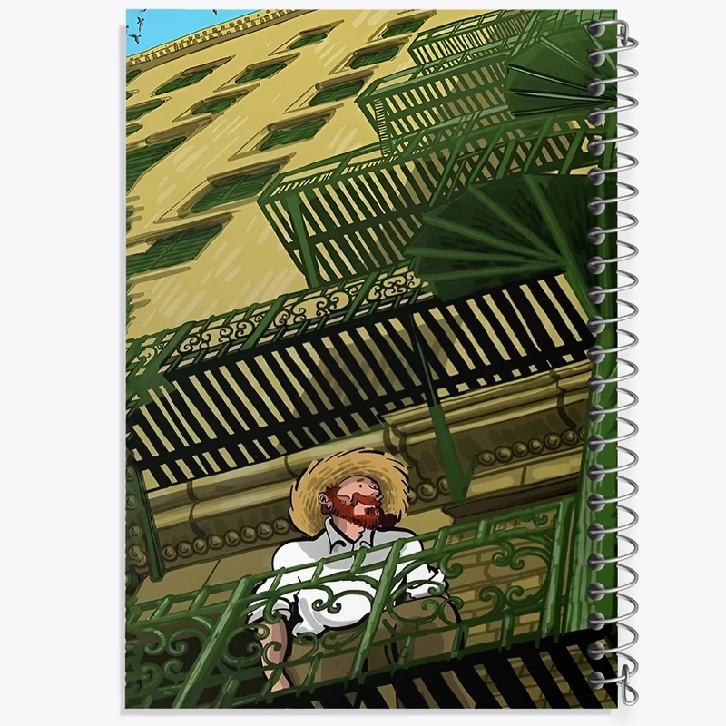 دفتر مشق 100 برگ خندالو طرح ونسان ونگوگ کد F8792