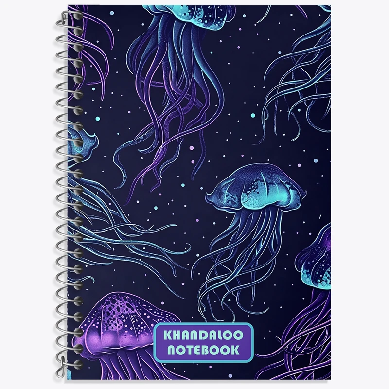 دفتر لغت 50 برگ خندالو طرح پترن عروس دریایی کد N6101