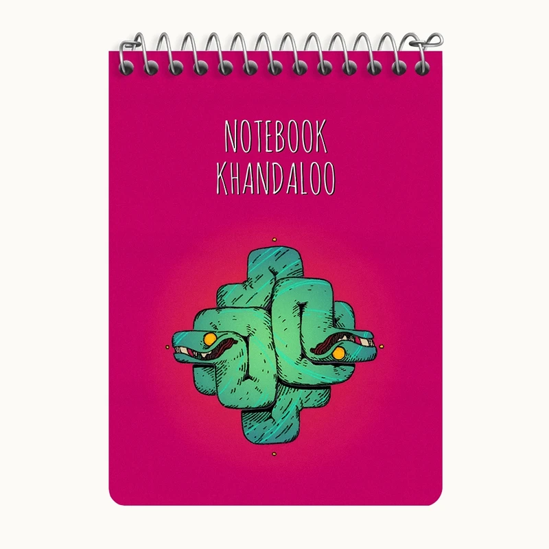 دفتر یادداشت 50 برگ خندالو طرح مارپله کد N7745