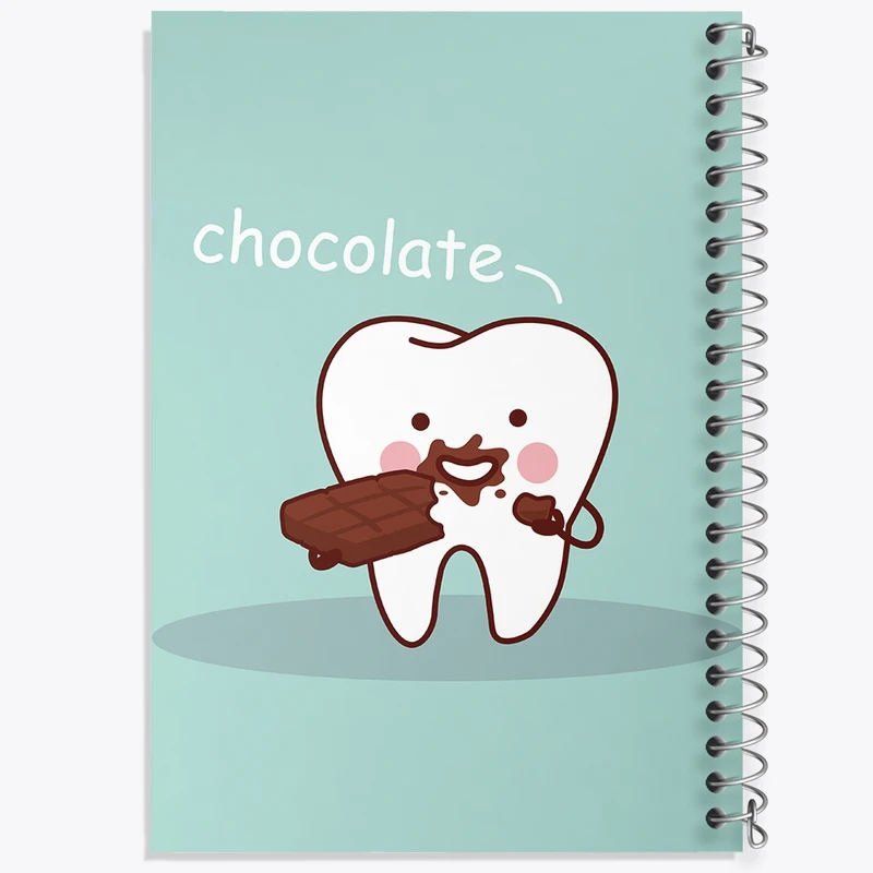 دفتر طراحی 50 برگ خندالو طرح دندان و دندان پزشکی کودکانه کد 36774