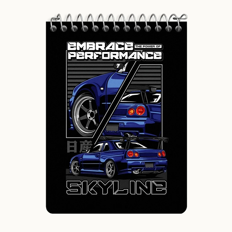 دفتر یادداشت 50 برگ خندالو طرح نیسان (Nissan) کد N8280