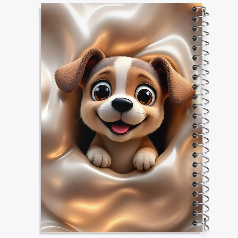 دفتر مشق 50 برگ خندالو طرح سگ بامزه کد F9610