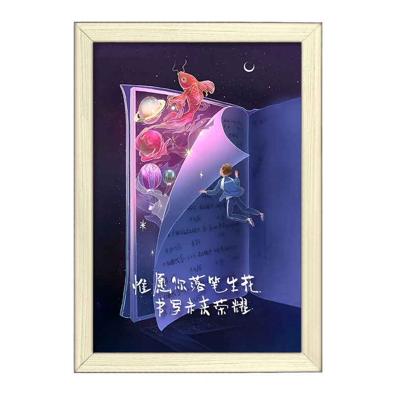 تابلو خندالو طرح دنیای کتاب ها کد F11064