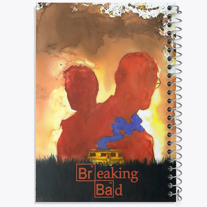 دفتر شطرنجی 50 برگ خندالو طرح بریکینگ بد (Breaking Bad) کد F11447