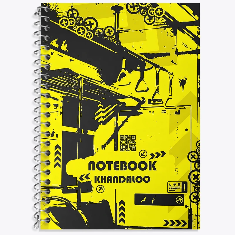 دفتر زبان 50 برگ خندالو مدل سه خط طرح مدرن کد N7593