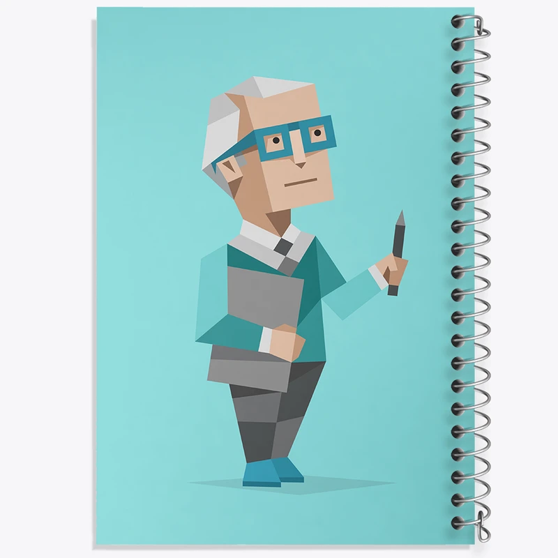 دفتر طراحی 50 برگ خندالو طرح تایپ شخصیتی بازپرس ISTJ  کد 7715