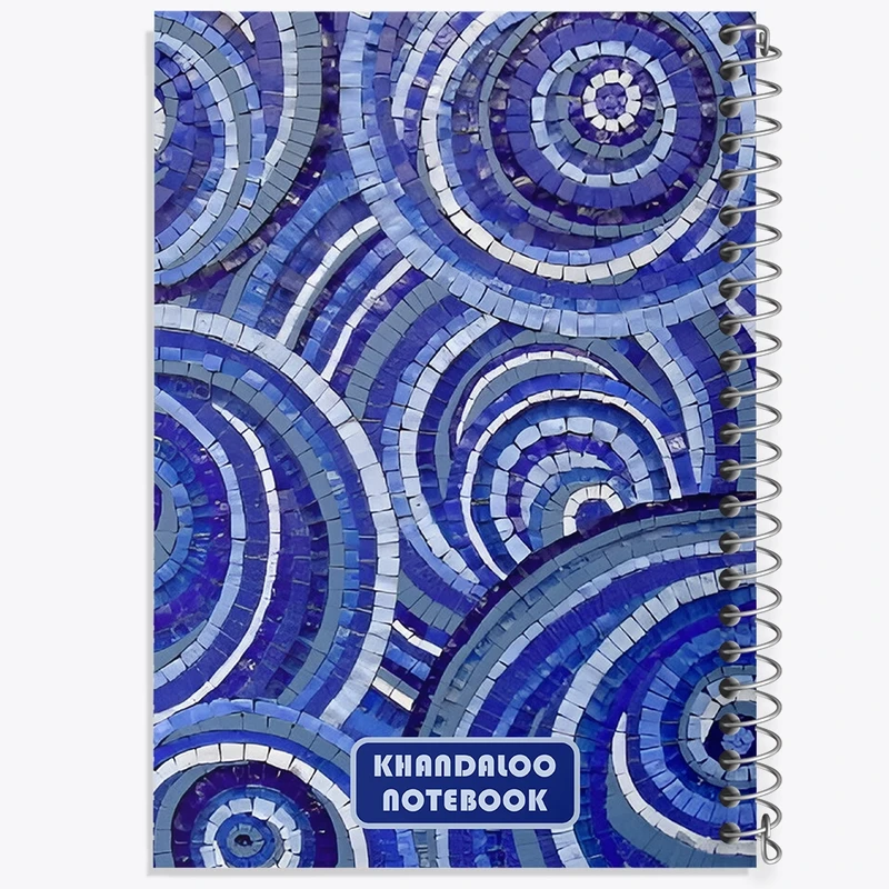 دفتر ژورنال نویسی 50 برگ خندالو مدل نقطه ای طرح پترن چشم نظر کد N6115