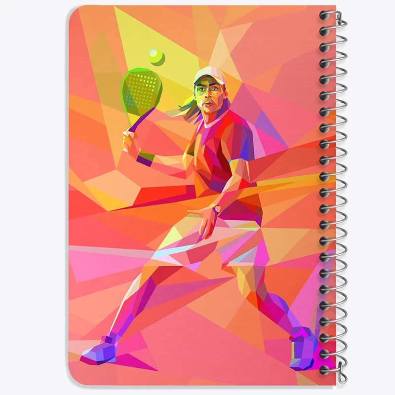 دفتر یادداشت 50 برگ خندالو طرح تنیس Tennis کد 14606